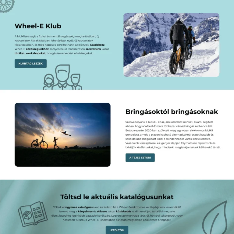 E-bike oldalminta